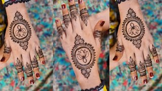 latest Easy mandala mehndi design 2025  bridal beautiful mehndi ka designs  simple mehndi design [upl. by Airaet]