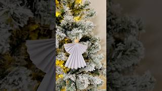 Turn simple paper into Christmas magic with these DIY angel ornaments diy shorts christmasdecor [upl. by Torras]