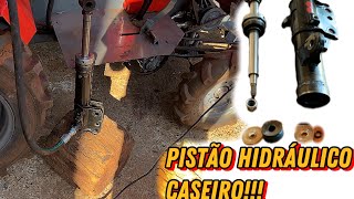 Pistão hidráulico caseiro feito com amortecedor de carro [upl. by Osborn338]