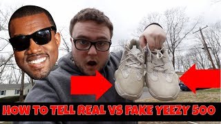 HOW TO TELL REAL VS FAKE ADIDAS YEEZY 500 [upl. by Timms]