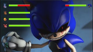 FNAF UCN ROCKSTAR vs SONICEXE With HEALTHBARS [upl. by Channing952]