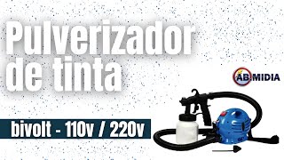 Pulverizador Maquina de Pintura Elétrica e Portátil Bivolt Paint Casa Parede Moveis 650w Abmidia [upl. by Ethelind]