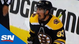 Brad Marchand Scores With Just 44 Seconds Left In The Period For Bruins [upl. by Mojgan]