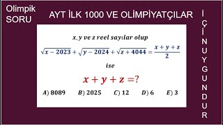 olimpik SORU 2429 [upl. by Enineg]