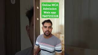 Online MCA admission 7607212228 wats app [upl. by Starbuck]