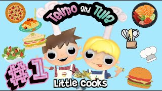 Telmo amp Tula Little Cooks quotFresh Fruit Saladquot Recipes for children [upl. by Nwahsek]