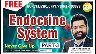 Endocrine system Part3 for NORCET 10 Live MCQ [upl. by Anitsirhcairam]