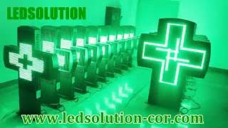 LEDSOLUTION Pharmacy Cross LED Sign [upl. by Redlac475]