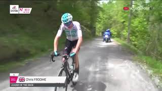 Froome attack Colle Delle Finestre Giro 2018 [upl. by Salomie]