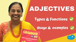 Adjectives  Types Functions and Endings of Adjectives  Usage amp examples  English Grammar lesson [upl. by Corie672]