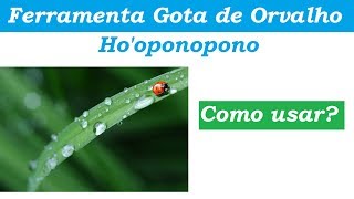 Ferramenta Gota de Orvalho  HOOPONOPONO [upl. by Niwroc]