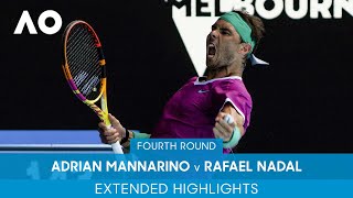 Adrian Mannarino v Rafael Nadal Extended Highlights 4R  Australian Open 2022 [upl. by Raddi]