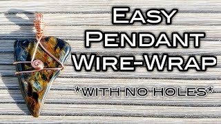 Easy Pendant Wire Wrap [upl. by Tsan]