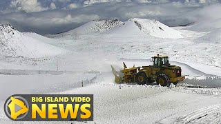 Snow Buries Hawaii Summits Jan 26 2021 [upl. by Aseuqram]