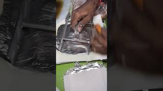 ⚡⚡ Silver Foils Making Process⚡⚡ shorts telugufoodie esangathulu streetfood foodie omelette [upl. by Adnirim]