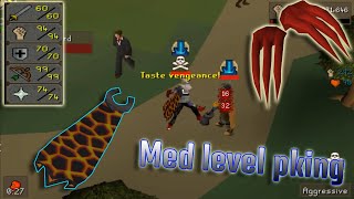 OSRS 99 Cmb Med Level Pking DClaws too GMaul Live Commentary [upl. by Marentic]