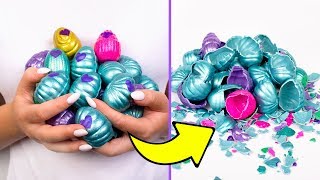 Déballage Amusant de 50 Hatchimals à Collectionner  Série Mermal Magic Eggs [upl. by Amalbena]