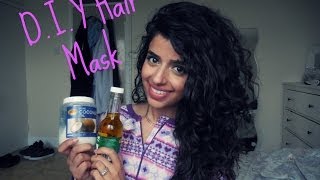 DIY Hair Mask for Curly Bleached and Damaged Hair [upl. by Vidal]