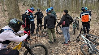 The secret trail in NY mtbmountainbikinglife mountainbiking mountainbikepark mtblife downhill [upl. by Lamrouex]