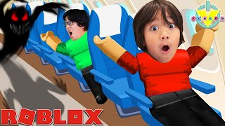 Ryan Escapes the Airplane with Daddy in ROBLOX Lets Play Roblox Airplane 4 with Ryans Daddy [upl. by Kalasky]