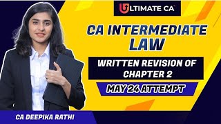 Written revision of chapter 2  Incorporation of Companies  CA Intermediate Law May 24 Attempt [upl. by Anaehr74]