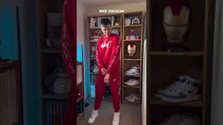 Some of my favourite red tracksuits  which you prefer tracksuits nikeair adidas scally [upl. by Siseneg]