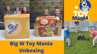 BIG W TOY MANIA UNBOXING WITH A LARGE FAMILY OF 13 [upl. by Aldas]