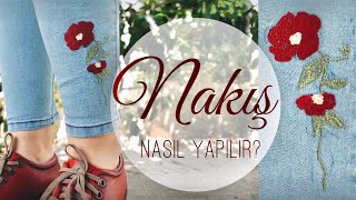 NAKIŞ NASIL YAPILIR   NAKIŞ ÖZELLİĞİ OLMAYAN MAKİNEDE NAKIŞA DAİR HER ŞEY  PANTOLON YENİLEME [upl. by Chaworth]