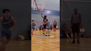 Straight to the bench hoops basketballfail [upl. by Arundell]