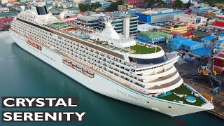 CRYSTAL SERENITY  Shipspotting Castries St Lucia  25112023 [upl. by Ixela]