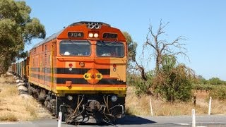 Chasing the Barossa Valley Stone Train  704 844 and 841 22113 [upl. by Eelanaj]