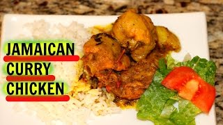 JAMAICAN CURRY CHICKEN RECIPE  The Jamaican Mother [upl. by Adidnere]