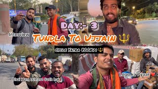 Day 3  Tundla To Ujjain 🔱 Cycle Yatra 800 Km Logo Ka Pyaar❤️ therahulvlogger [upl. by Martinsen82]