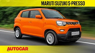 Maruti Suzuki SPresso  First Drive Review  Autocar India [upl. by Girardo]