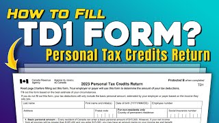 How to Fill TD1 Form 2022 [upl. by Jonna624]