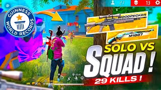 Munna Bhai Overpowered Solo Vs Squad Gameplay 🔥  Free Fire Hindi  Munna bhai Hindi [upl. by Noizneb932]