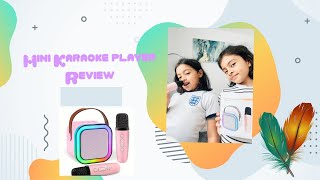 Karaoke speaker with 2 microphones review [upl. by Marabel]