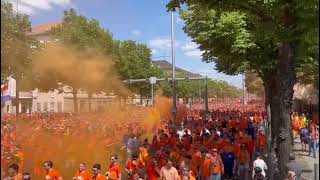 nedoos Oranje fans in Berlijn [upl. by Belvia]