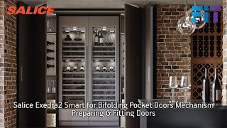 Exedra2 Smart for Bifolding Pocket Doors Mechanism Preparation amp Fitting Doors [upl. by Eibo75]