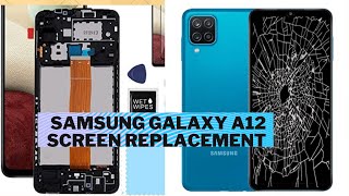 Samsung A12 Display Change  Galaxy A12 Screen LCD Replacement Repair [upl. by Posehn]