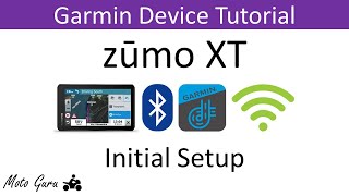 Garmin Zumo XT Initial Setup [upl. by Lambertson]