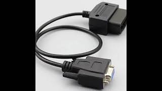 OBD2 cable OBDII automotive testing and diagnostic cable automotive OBD DB9 connection cable [upl. by Emanuela511]