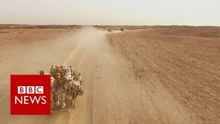 Agadez Where desert journey from Africa to Europe begins  BBC News [upl. by Hanafee324]