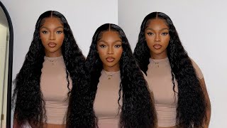 Literally the wig of my dreams Pre Plucked Loose Deep Wave Wig FULL Install Ft Wiggins Hair [upl. by Budd]