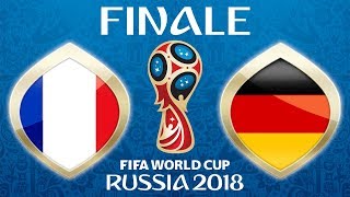 Fussball WM 2018 · FINALE · Frankreich  Deutschland nicht Kroatien 😜 · 15072018 · Moskau · 64 [upl. by Araid]