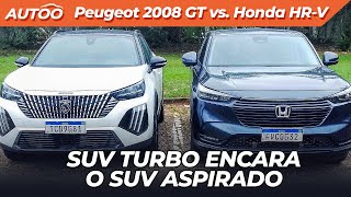 Peugeot 2008 GT e Honda HR V lado a lado [upl. by Oicnecserc]