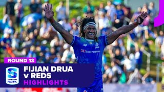 Fijian Drua v Queensland Reds Highlights  Round 13  SRP 2024 [upl. by Eitsud917]