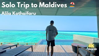 My First Solo Trip to Maldives 🏖️  The Best Beach Destination  Overwater Villa Alila Kothaifaru [upl. by Esinrahc]