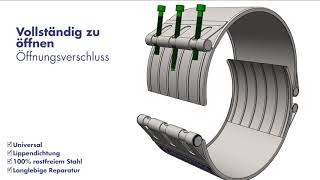 HERMETICA  Rohrmanschette Technologie  DYNAMISCHE ADBICHTUNG [upl. by Lidstone]