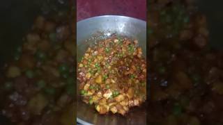 Spicy Matar Panner  food shorts youtubeshorts ytshorts cooking viralvideo [upl. by Oiluig]